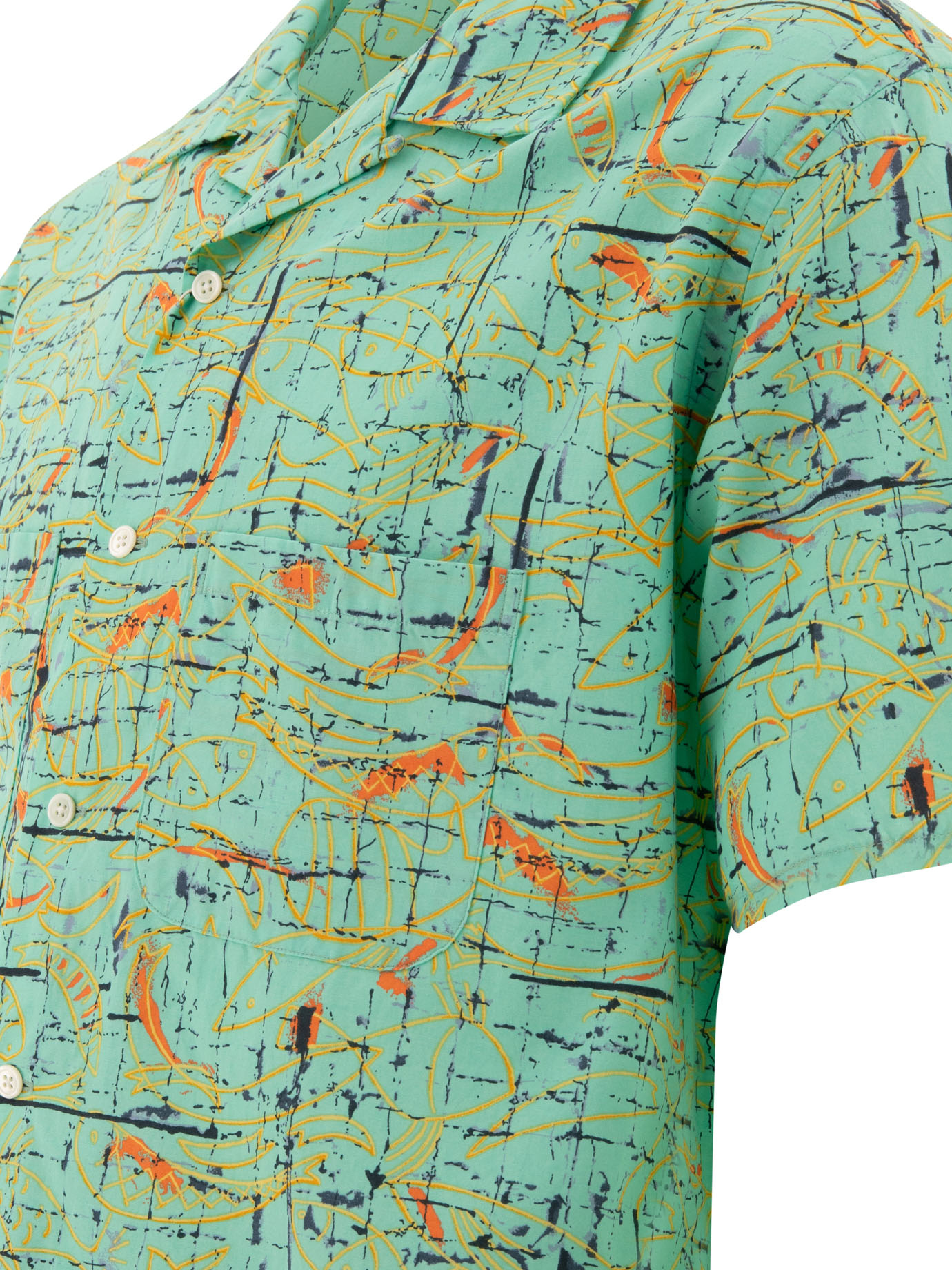 BEAMS PLUS Green Printed shirt